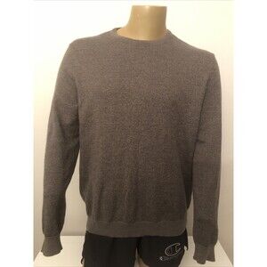 Calvin Klein Italian Yarn Pullover Sweater Size XL Men's Brown Weave